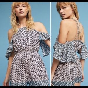 Anthropologie Elevenses Madalenna Romper